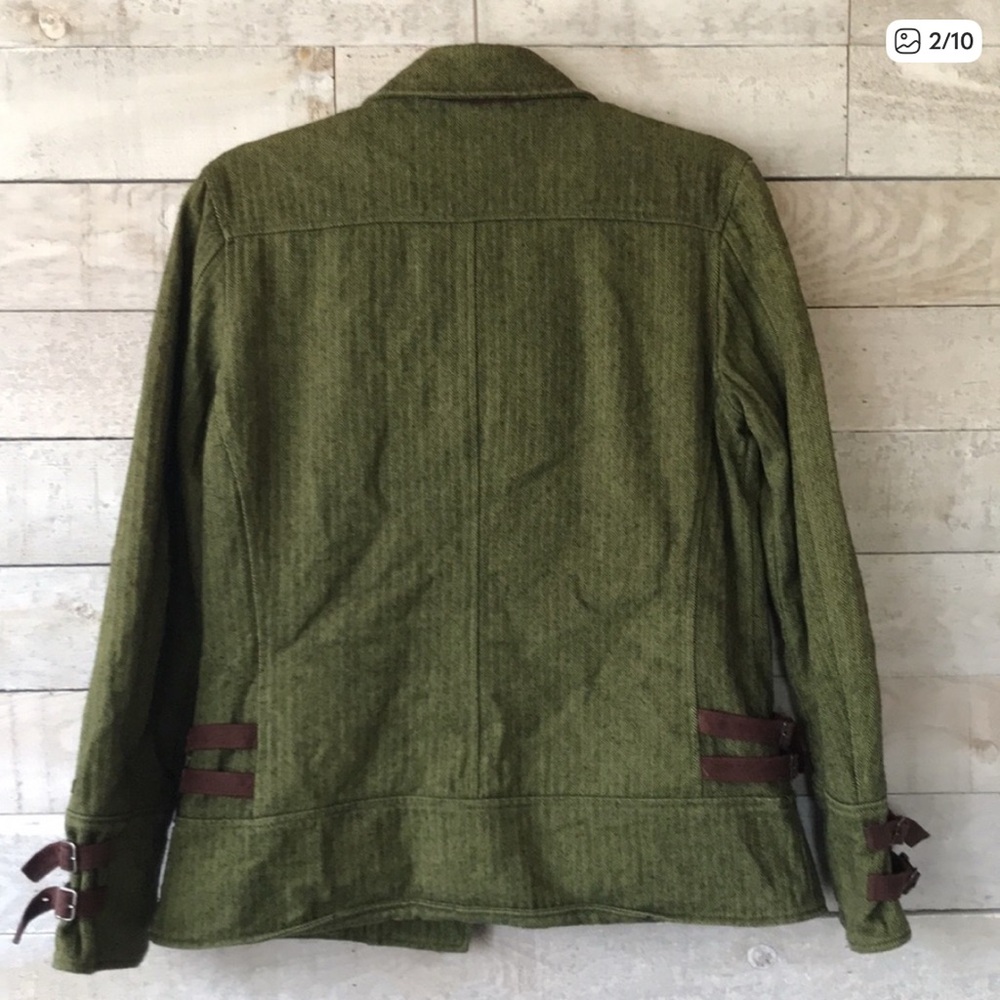 Columbia XCO Women's Equestrian Jacket Green Herringbone jacket - Picture 2 of 7